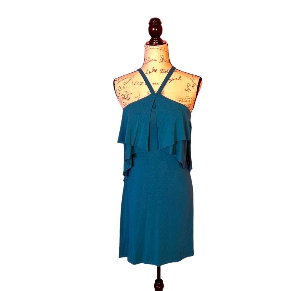 Tart Teal Halter Dress Size Small